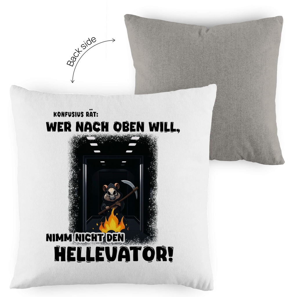Kopfkissen zweifarbig - Nimm nicht den Hellevator