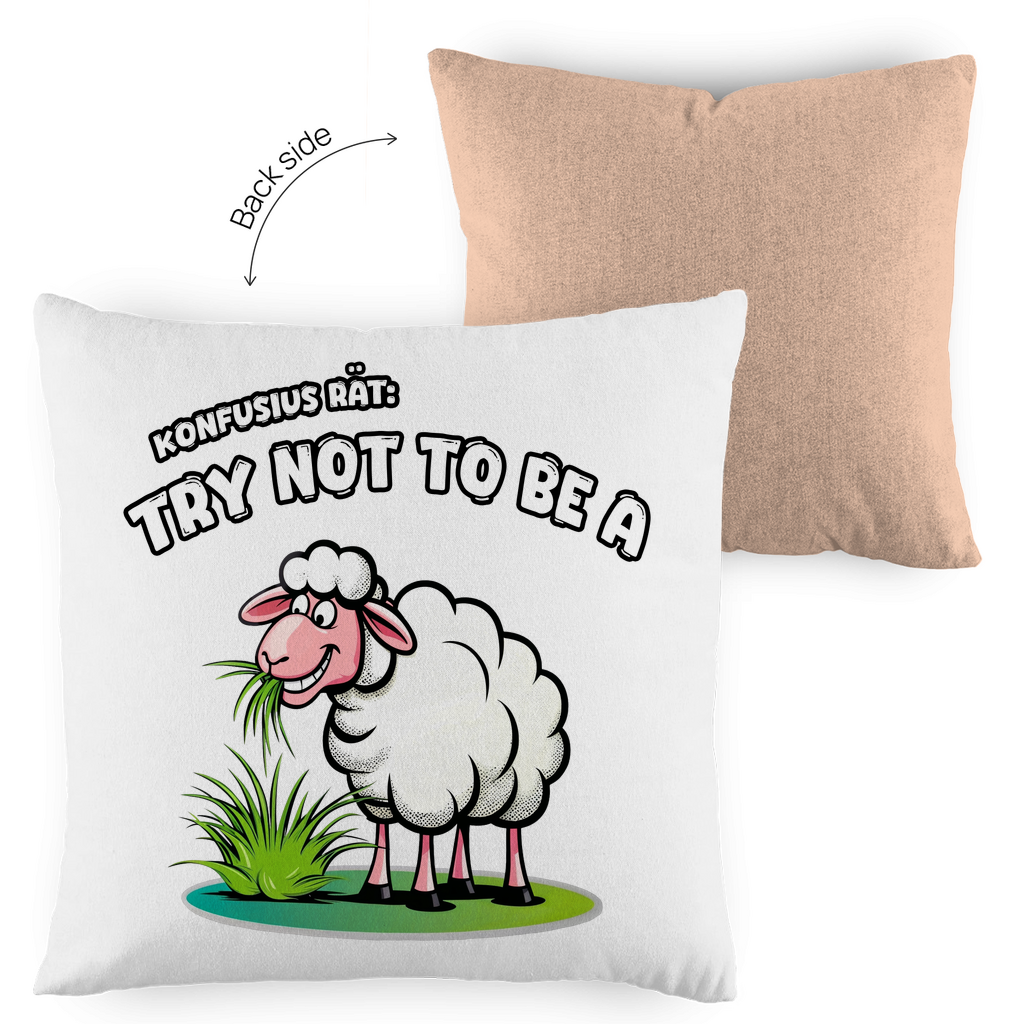 Kopfkissen zweifarbig - Try not to be a sheep