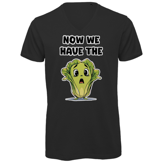 Unisex Premium V-Neck T-Shirt - Now we have the salad