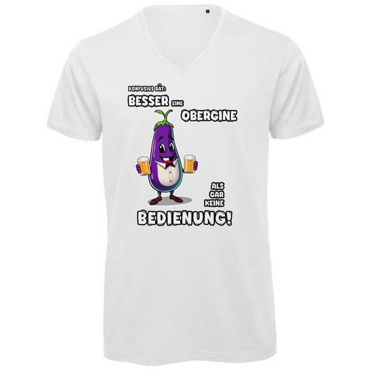 Unisex Premium V-Neck T-Shirt - Besser eine Obergine ...