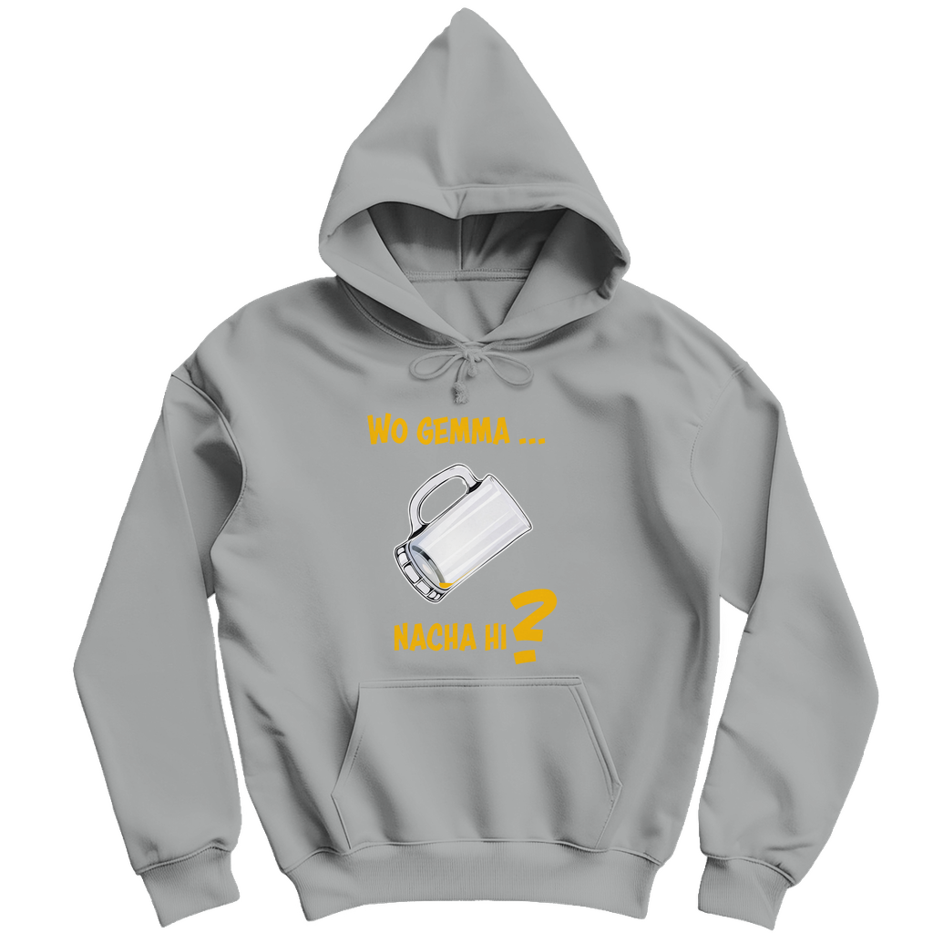 Unisex Hoodie - Wo gemma nacha hi? (zweiseitig)