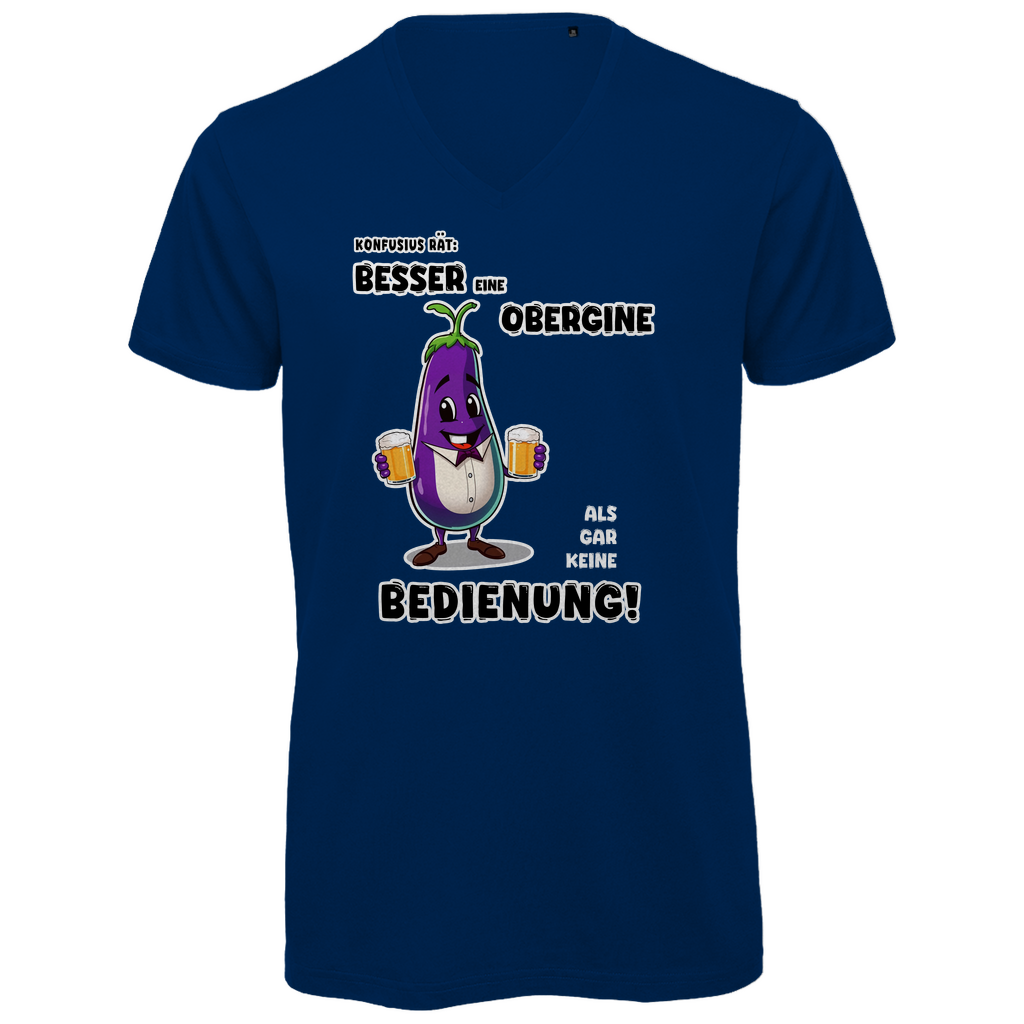 Unisex Premium V-Neck T-Shirt - Besser eine Obergine ...