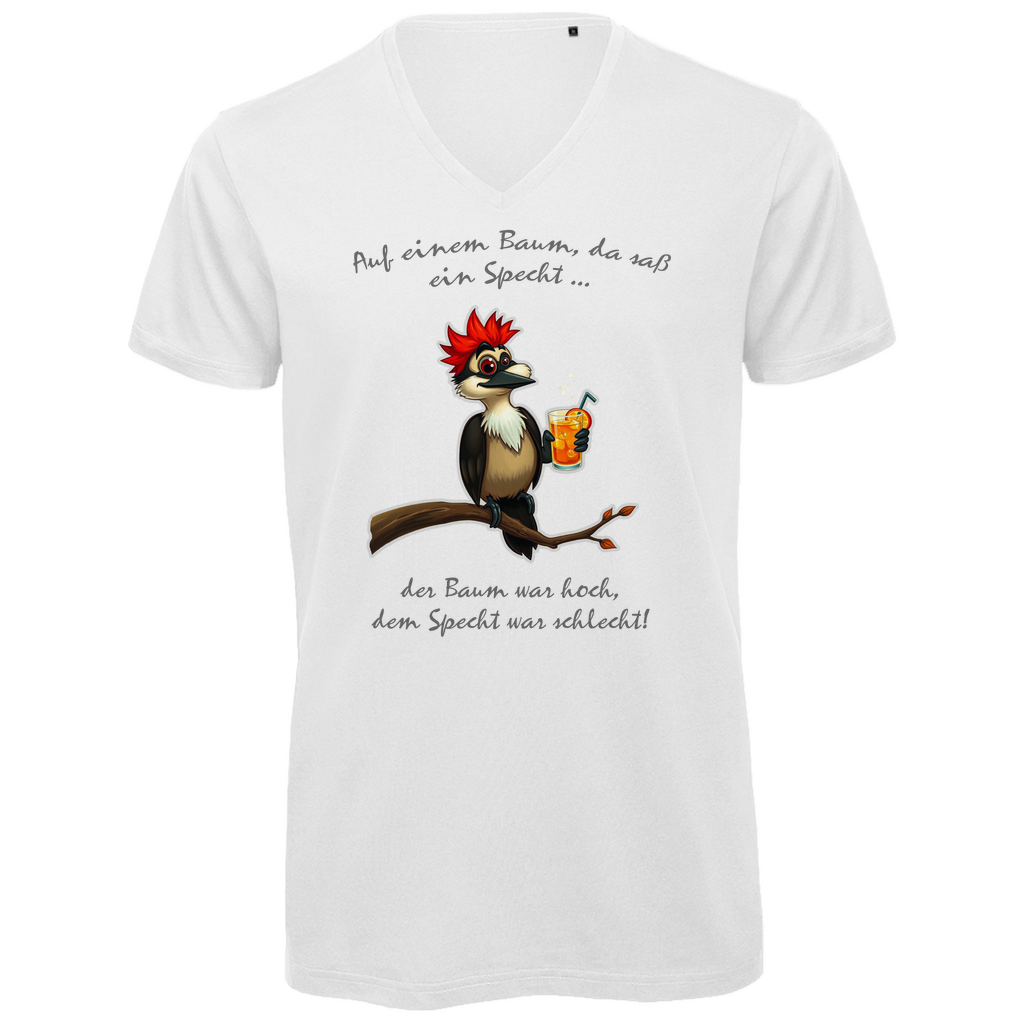 Unisex V-Neck T-Shirt- Auf einem Baum ...