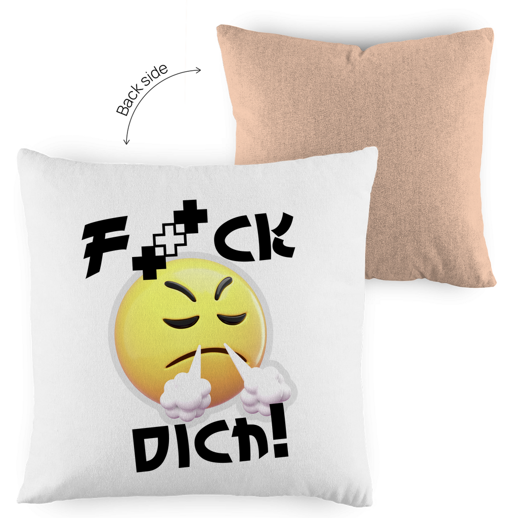 Kopfkissen zweifarbig - F*ck dich