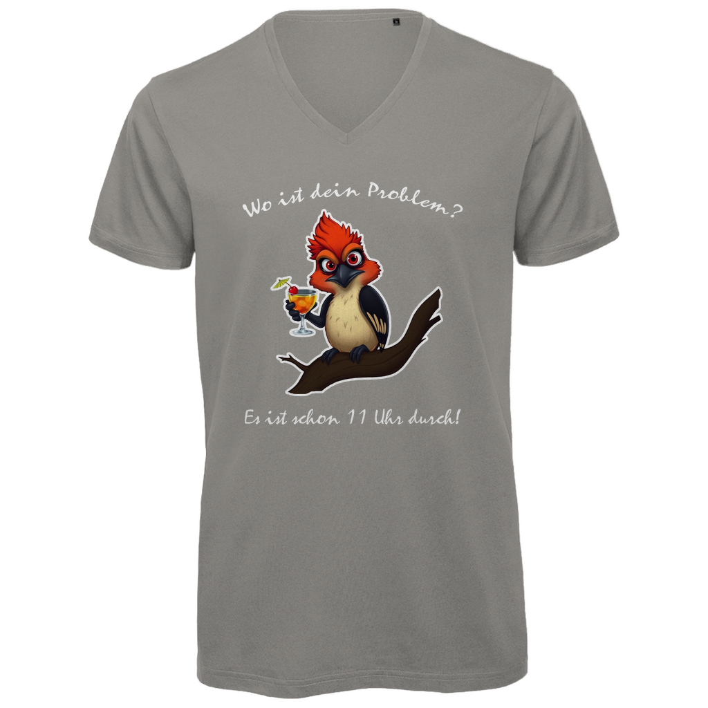 Unisex Premium V-Neck T-Shirt - Wo ist dein Problem?