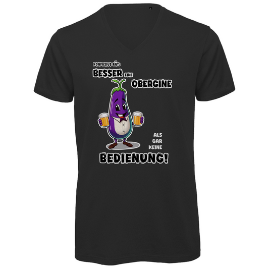 Unisex Premium V-Neck T-Shirt - Besser eine Obergine ...