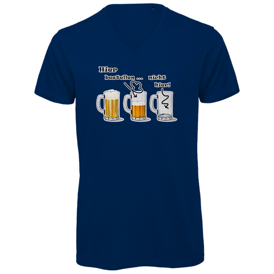 Unisex Premium V-Neck T-Shirt - Bier-Bestell-Anzeiger