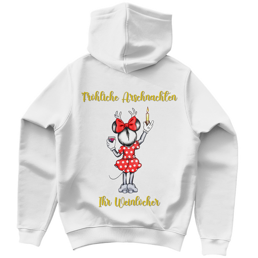 Damen Hoodie - Fröhliche Arschnachten - ihr Weinlöcher