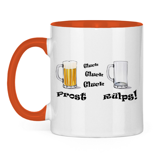 Tasse zweifarbig Hopp und weg
