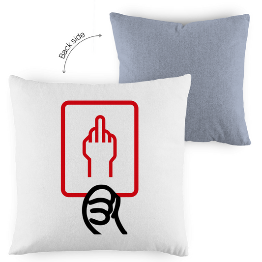 Kopfkissen zweifarbig - Rote Karte