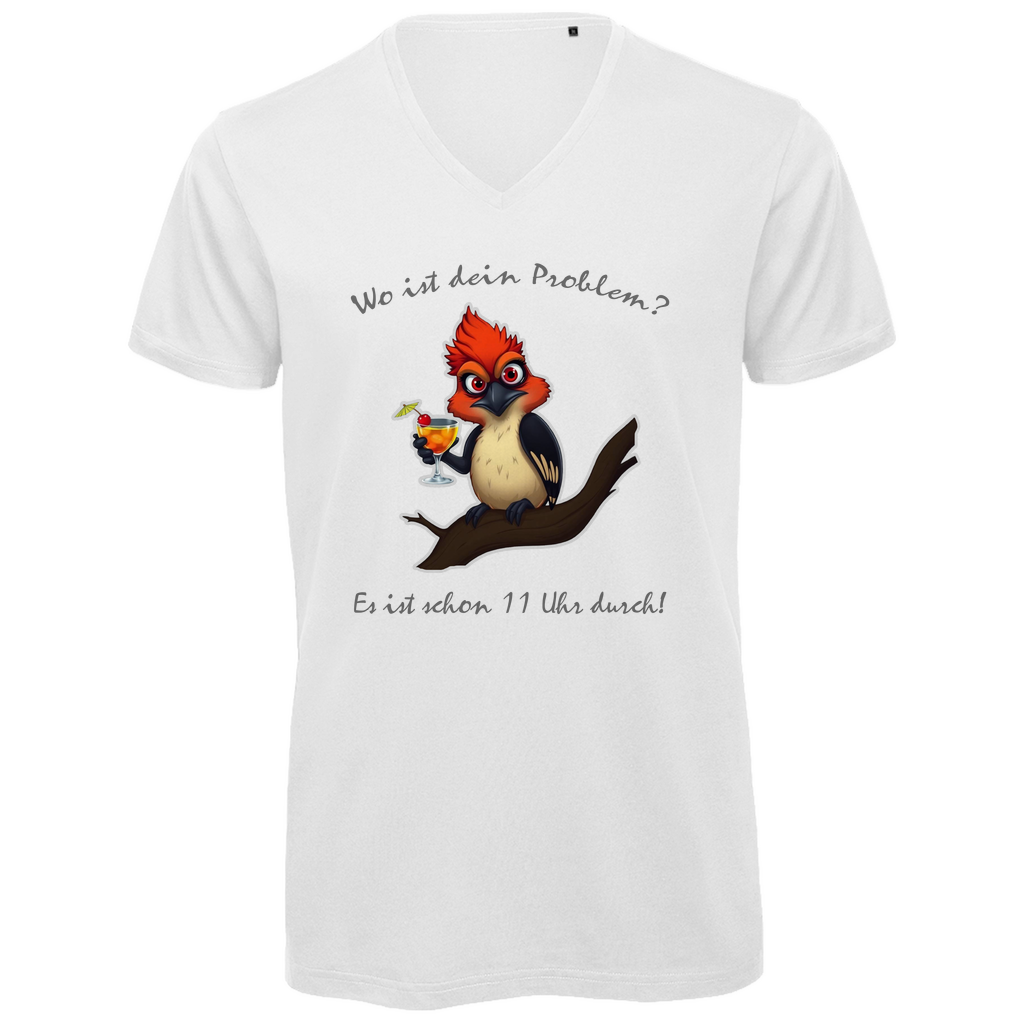 Unisex Premium V-Neck T-Shirt - Wo ist dein Problem?