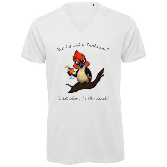 Unisex Premium V-Neck T-Shirt - Wo ist dein Problem?