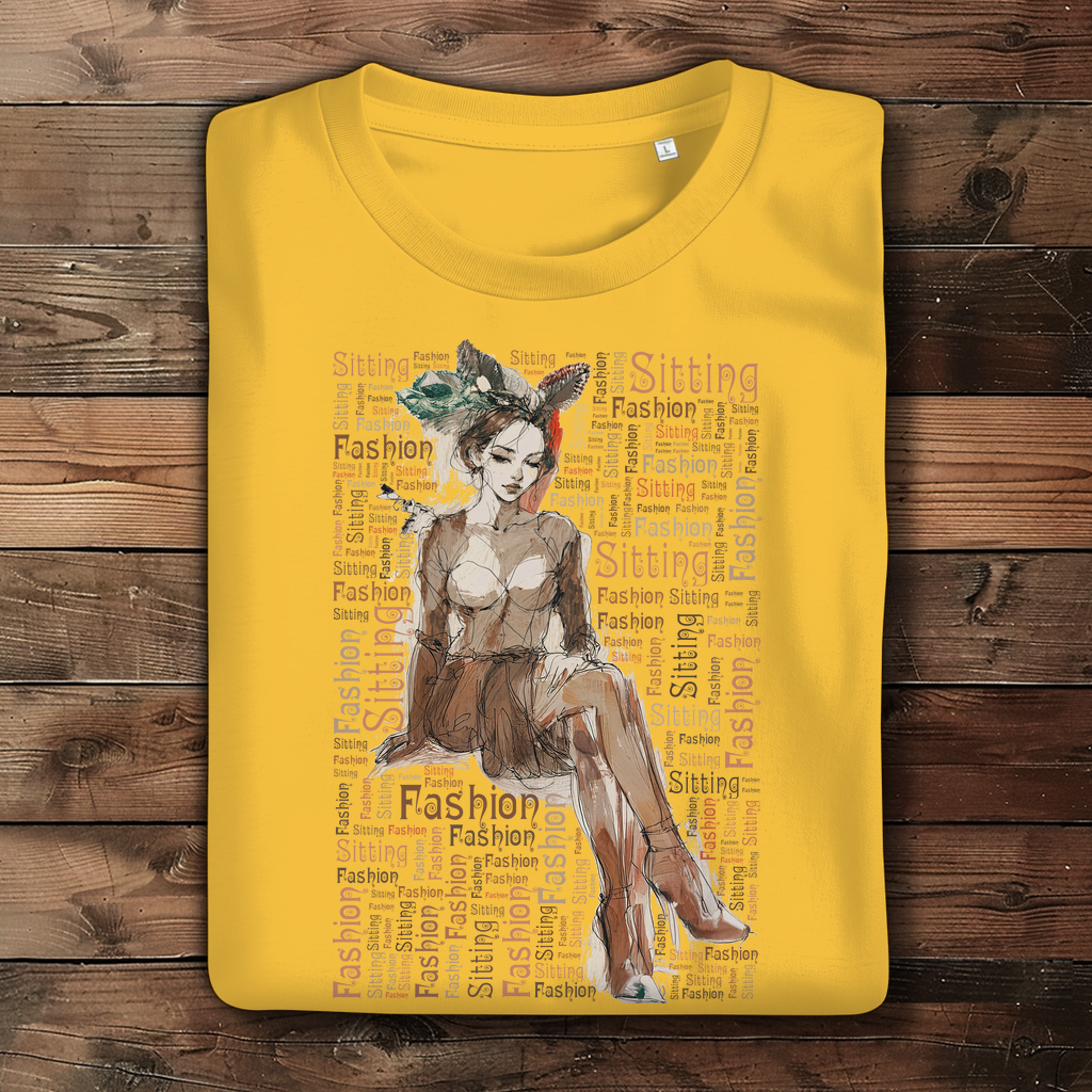 Damen Premium T-Shirt - Sitting Fashion