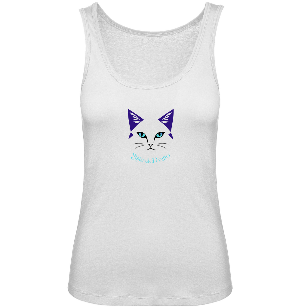 Damen Premium Organic Tank Top - Vista del Gatto