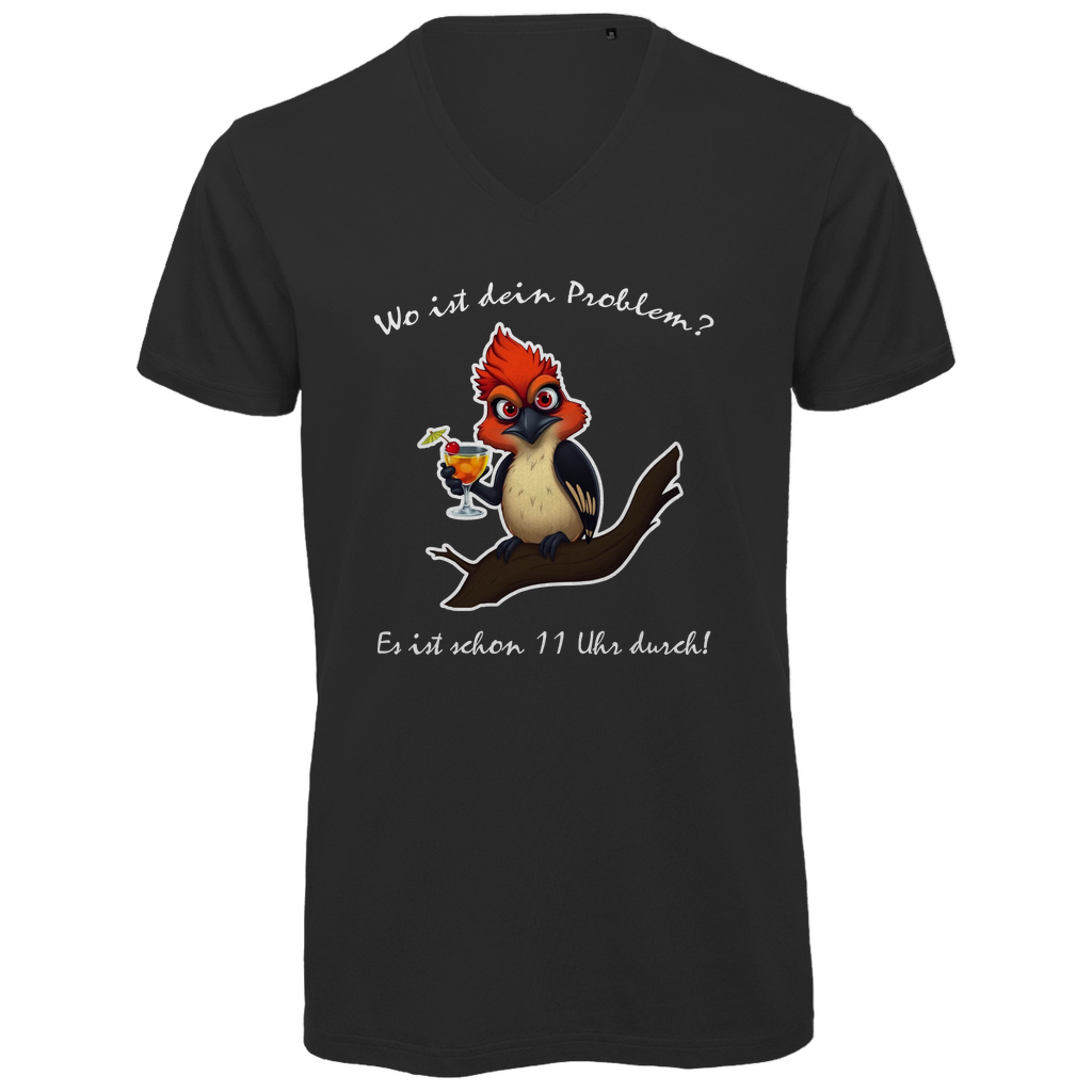Unisex Premium V-Neck T-Shirt - Wo ist dein Problem?