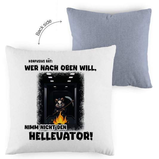 Kopfkissen zweifarbig - Nimm nicht den Hellevator