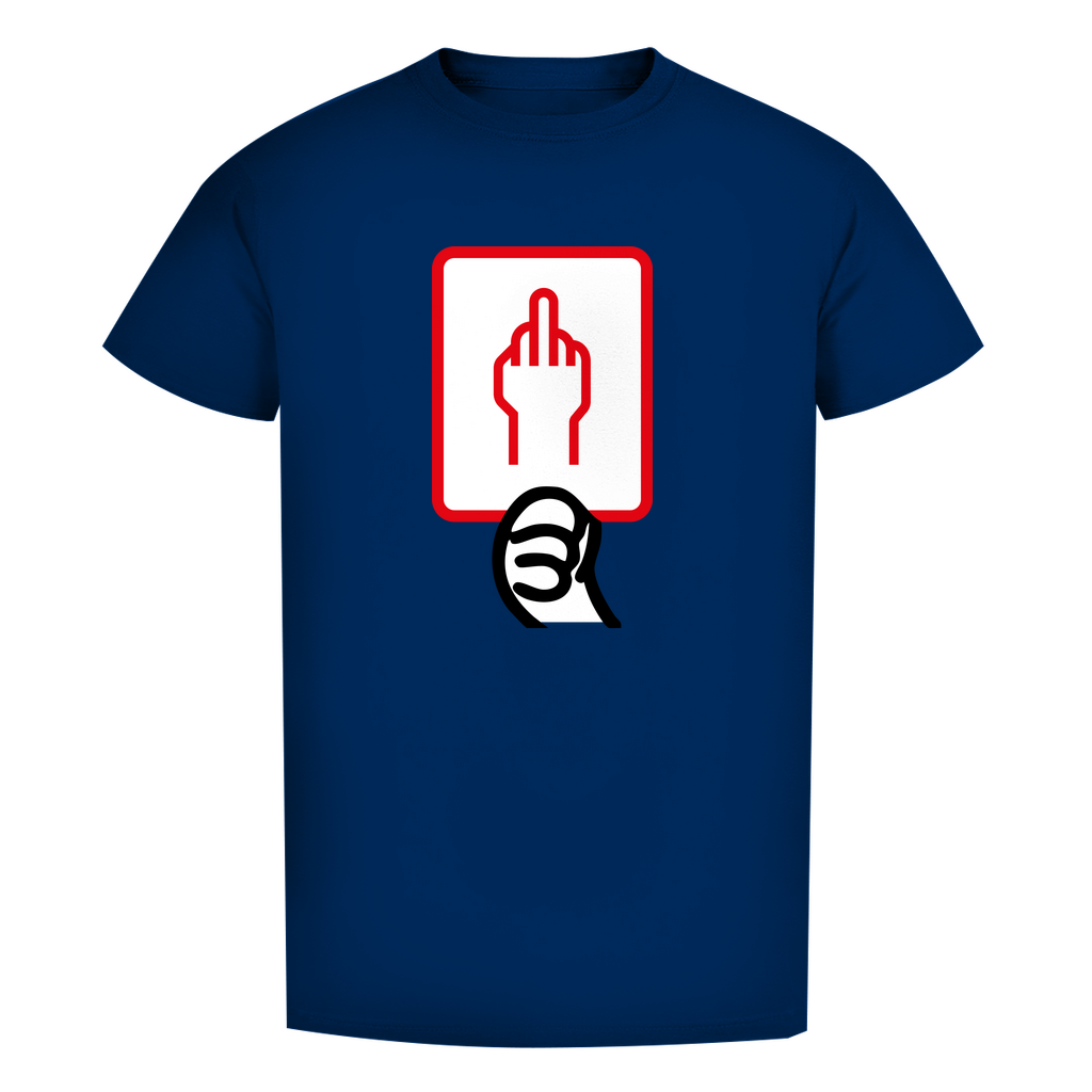 Unisex Premium T-Shirt -  Rote Karte - Stinkefinger