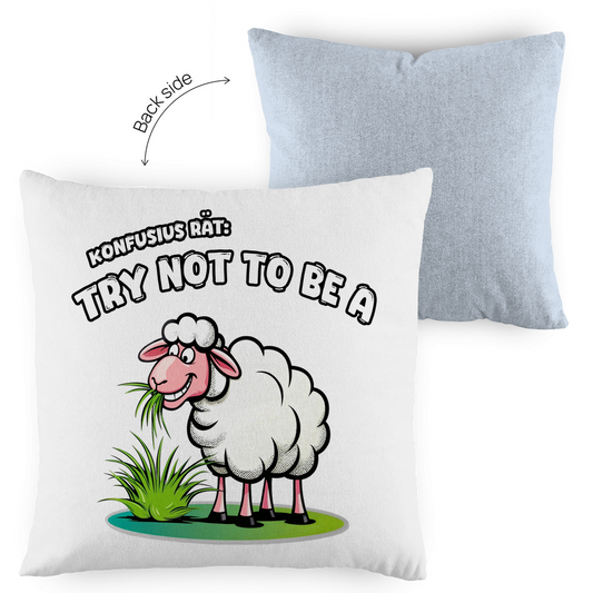 Kopfkissen zweifarbig - Try not to be a sheep