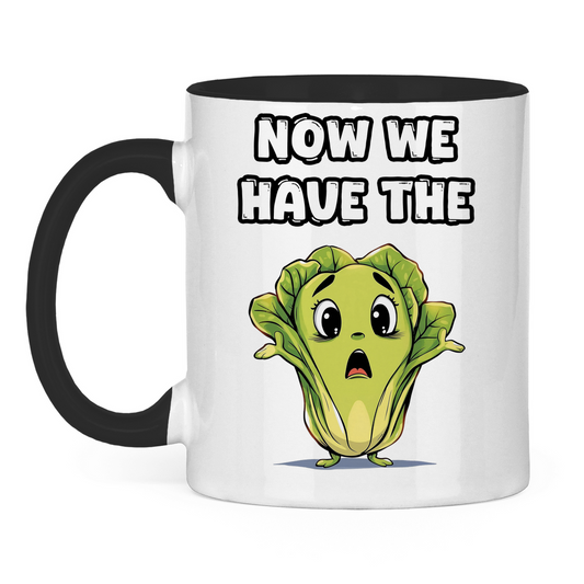 Tasse zweifarbig - Now we have the salad