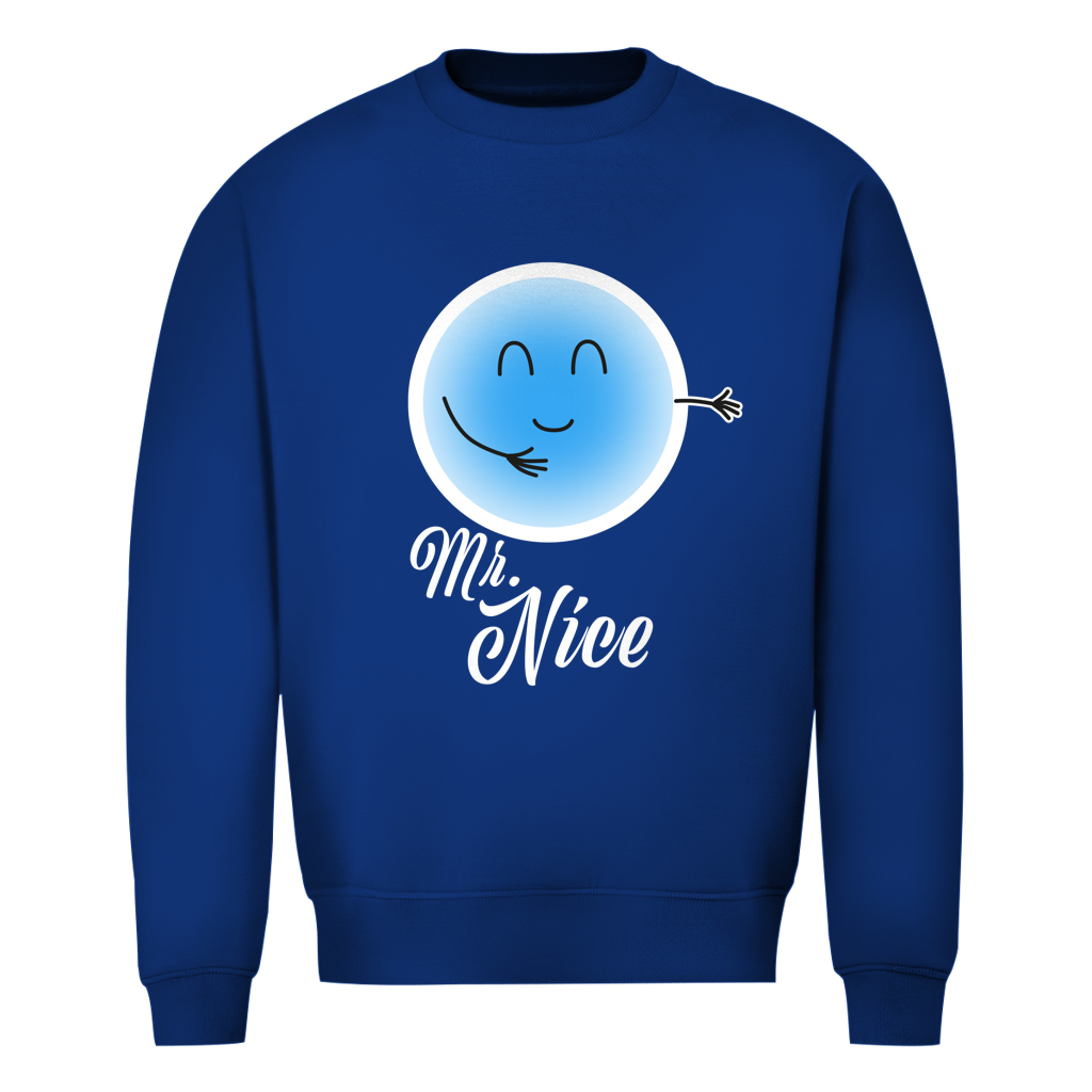 Herren Sweatshirt - Mr. Nice (blau)