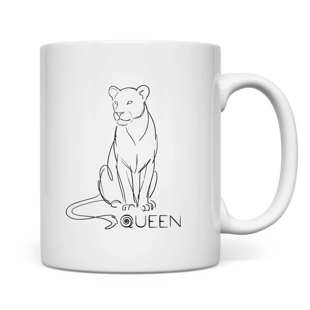 Tasse "The Queen Lioness" (Line Art)