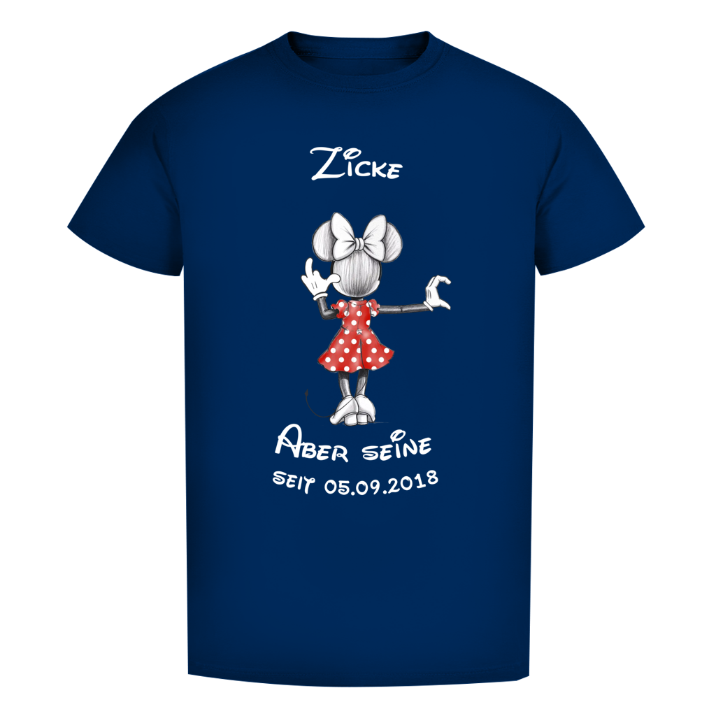 Personalisierbares Premium T-Shirt - "Zicke - aber seine"