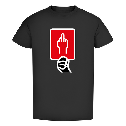 Unisex Premium T-Shirt -  Rote Karte - Stinkefinger