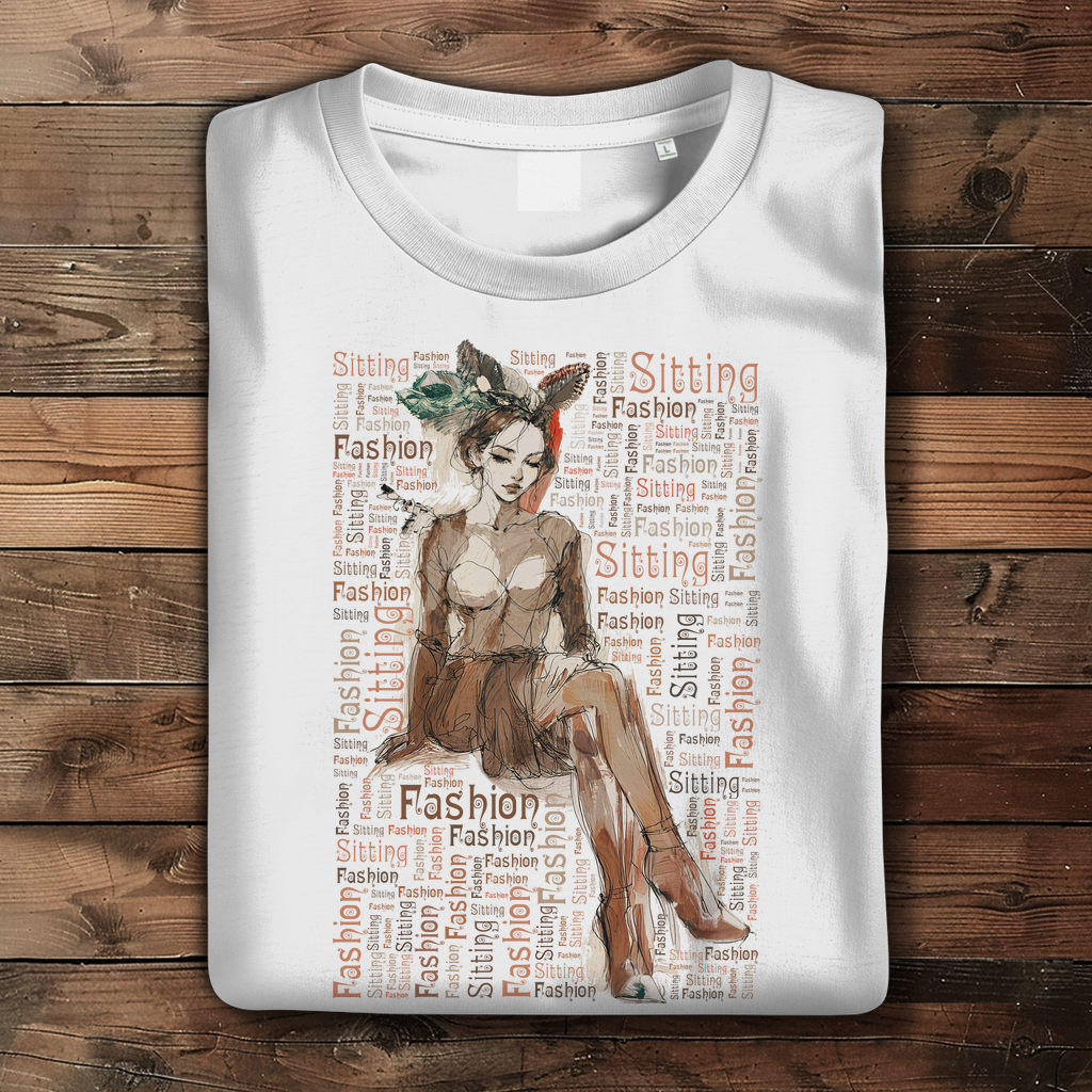 Damen Premium T-Shirt - Sitting Fashion