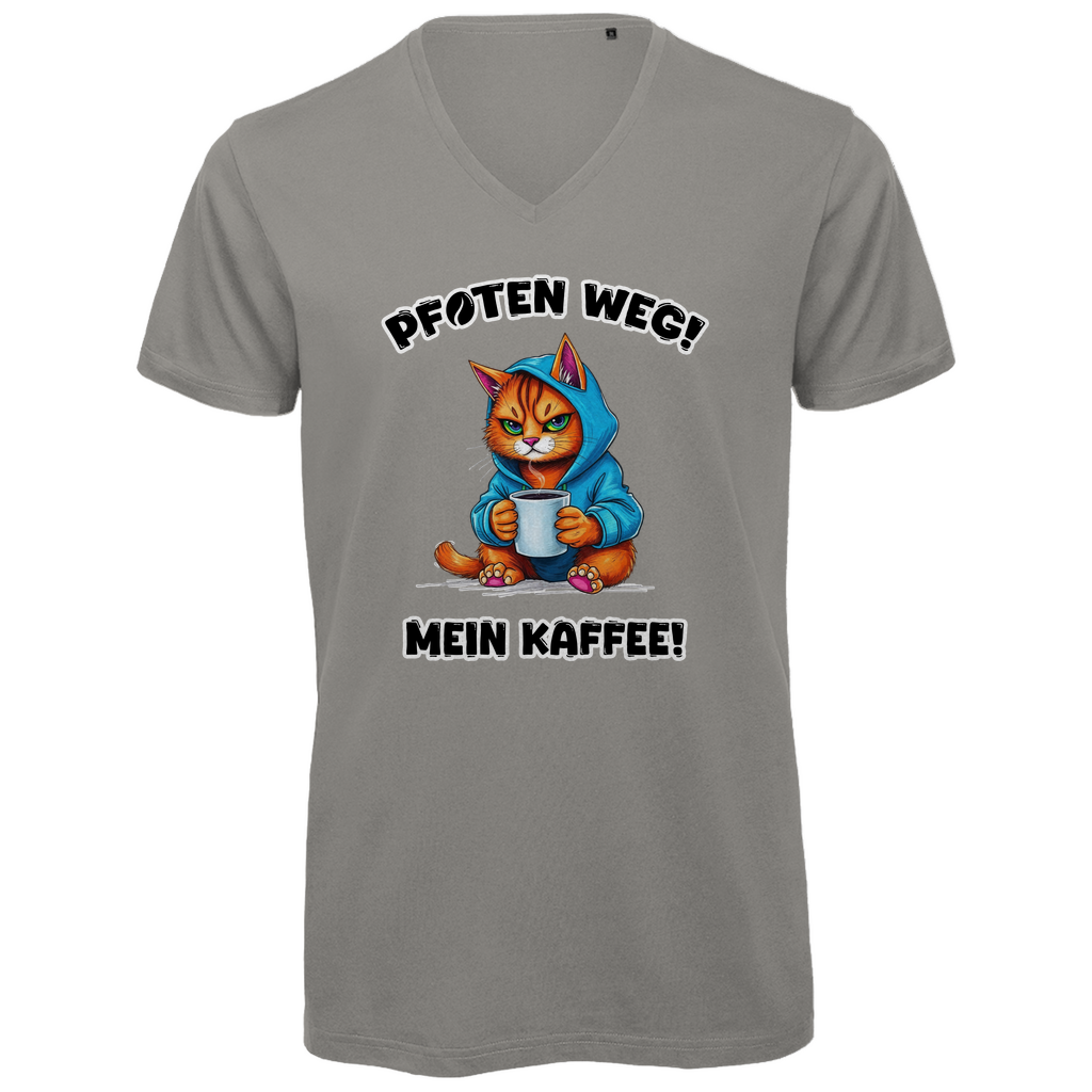 Unisex Premium V-Neck T-Shirt - Pfoten weg! Mein Kaffee!