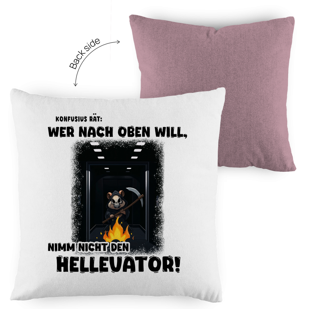 Kopfkissen zweifarbig - Nimm nicht den Hellevator