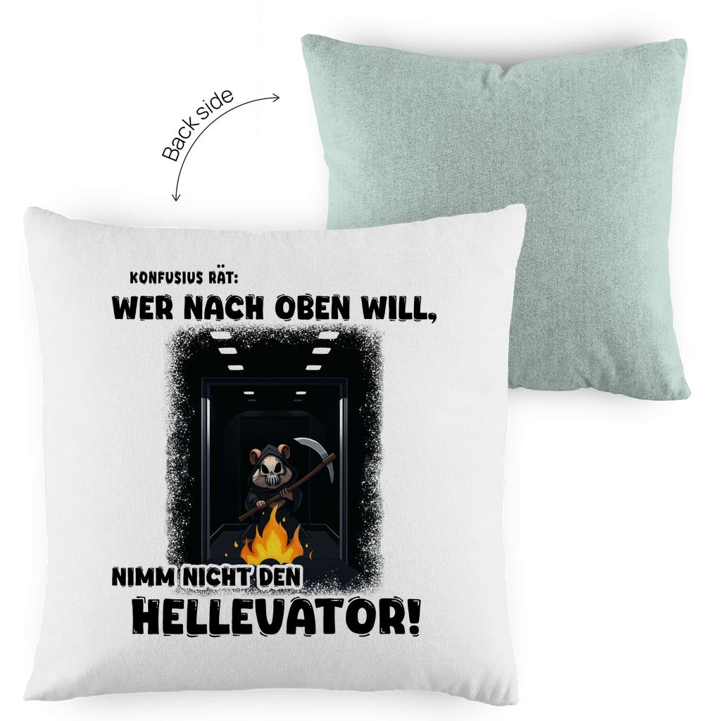 Kopfkissen zweifarbig - Nimm nicht den Hellevator