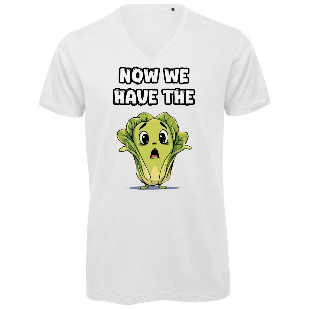Unisex Premium V-Neck T-Shirt - Now we have the salad