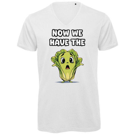 Unisex Premium V-Neck T-Shirt - Now we have the salad