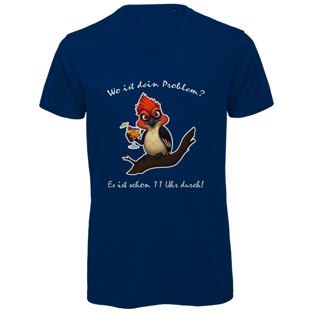 Unisex Premium V-Neck T-Shirt - Wo ist dein Problem?
