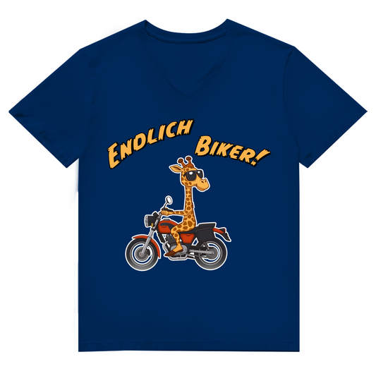 Unisex Premium V-Neck T-Shirt - Endlich Biker