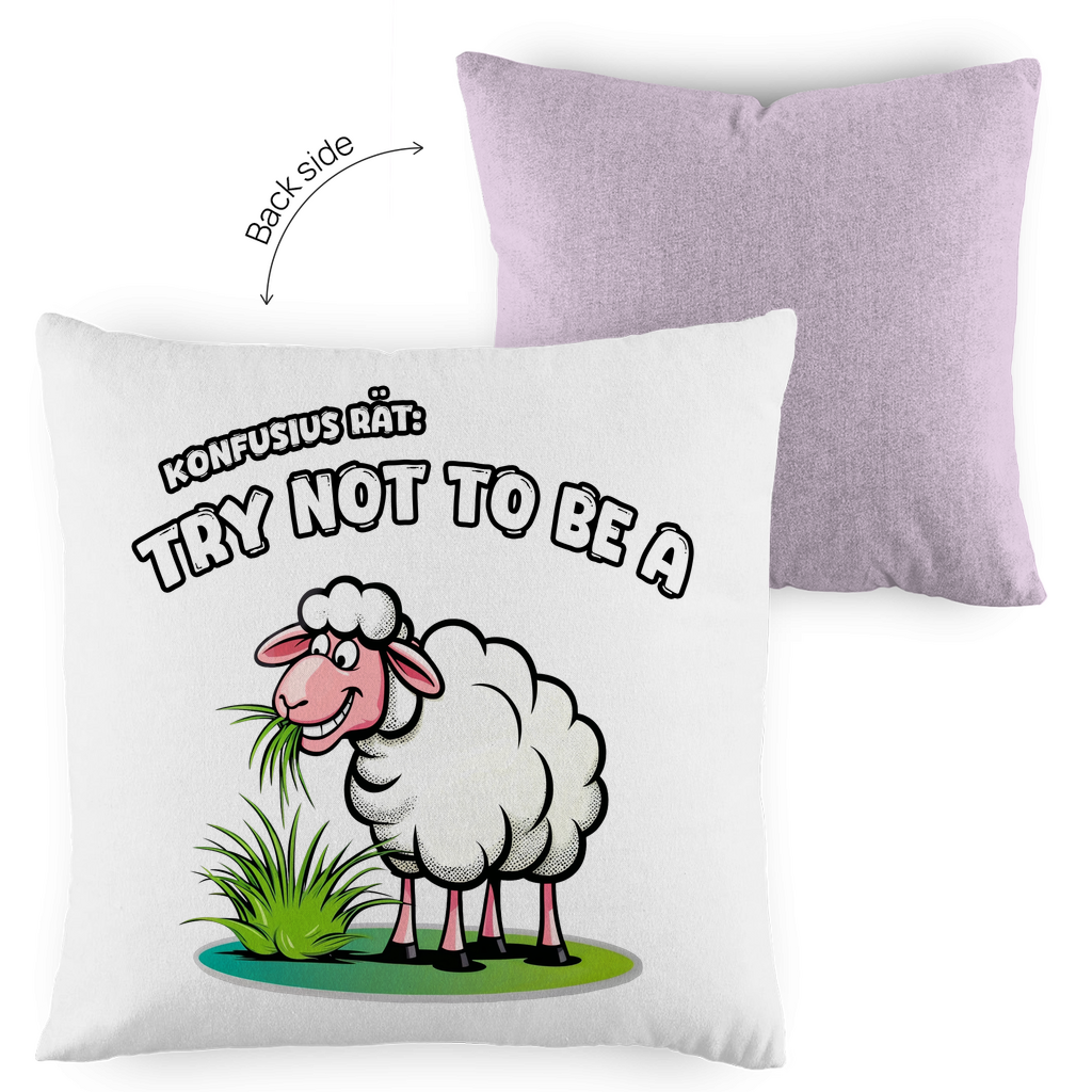Kopfkissen zweifarbig - Try not to be a sheep