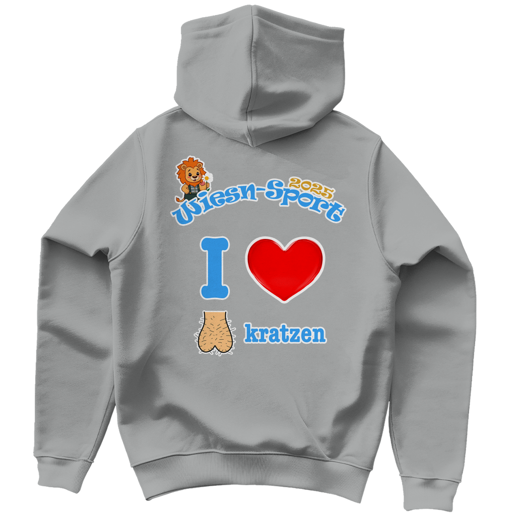 In diesem Fall: Herren Hoodie  - I love Sack kratzen