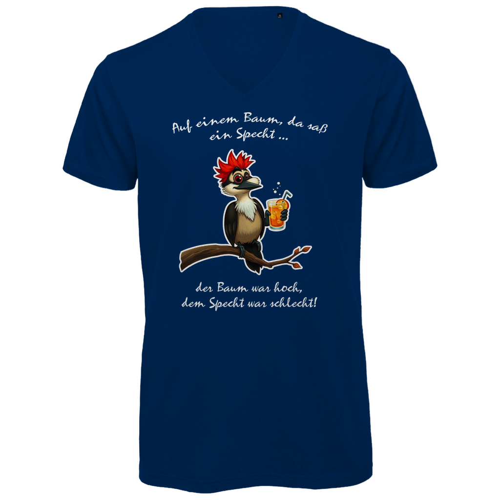 Unisex V-Neck T-Shirt- Auf einem Baum ...