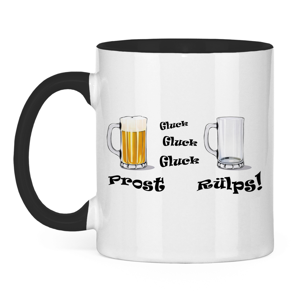 Tasse zweifarbig Hopp und weg