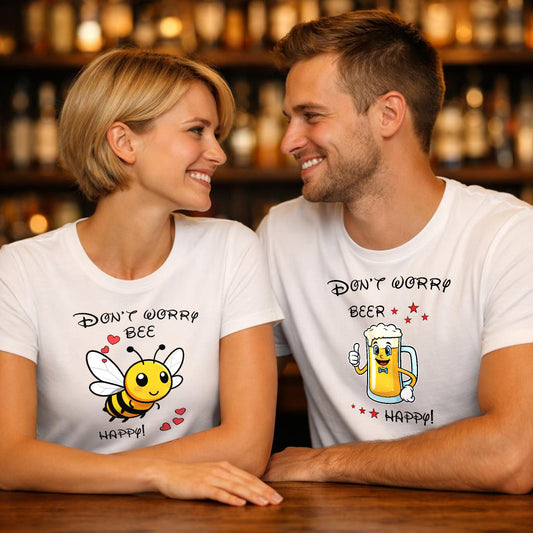 Happy beer and bee - Kuschel T-Shirt Bündel