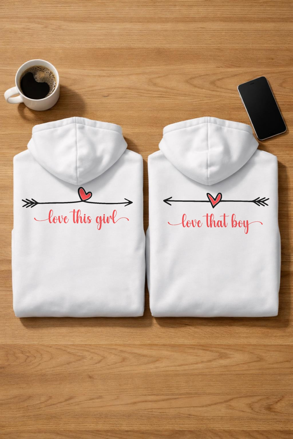 love this girl/that boy - Kuschel Hoodie Bündel