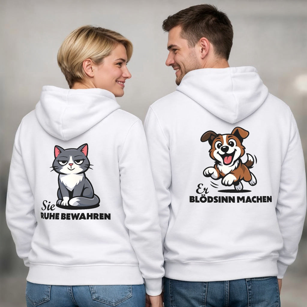 Ruhe bewahren - Blödsinn machen - Kuschel Hoodie Bündel