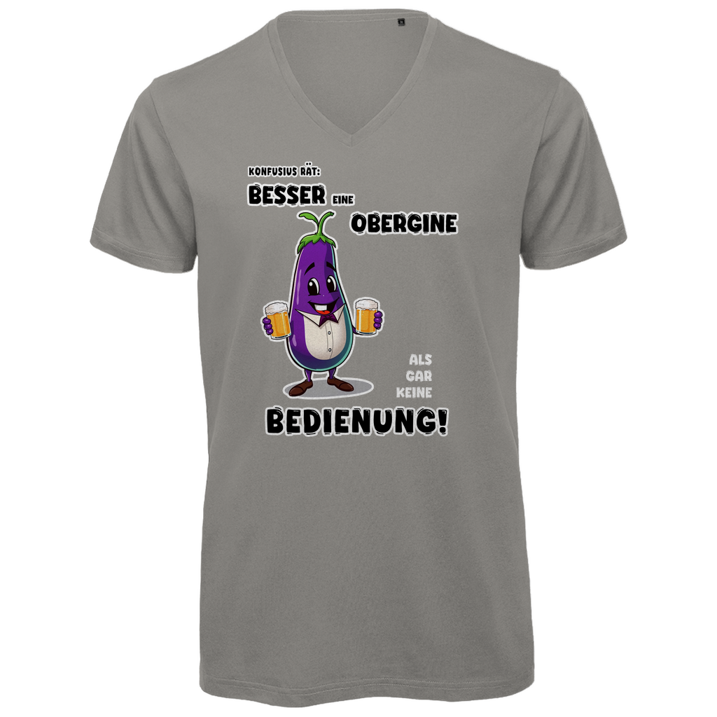 Unisex Premium V-Neck T-Shirt - Besser eine Obergine ...