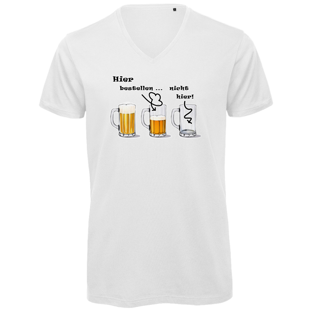 Unisex Premium V-Neck T-Shirt - Bier-Bestell-Anzeiger