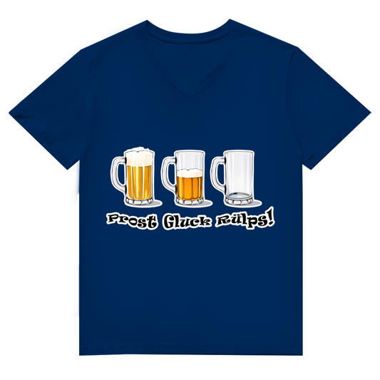 Unisex Premium V-Neck T-Shirt - Prost Gluck Rülps