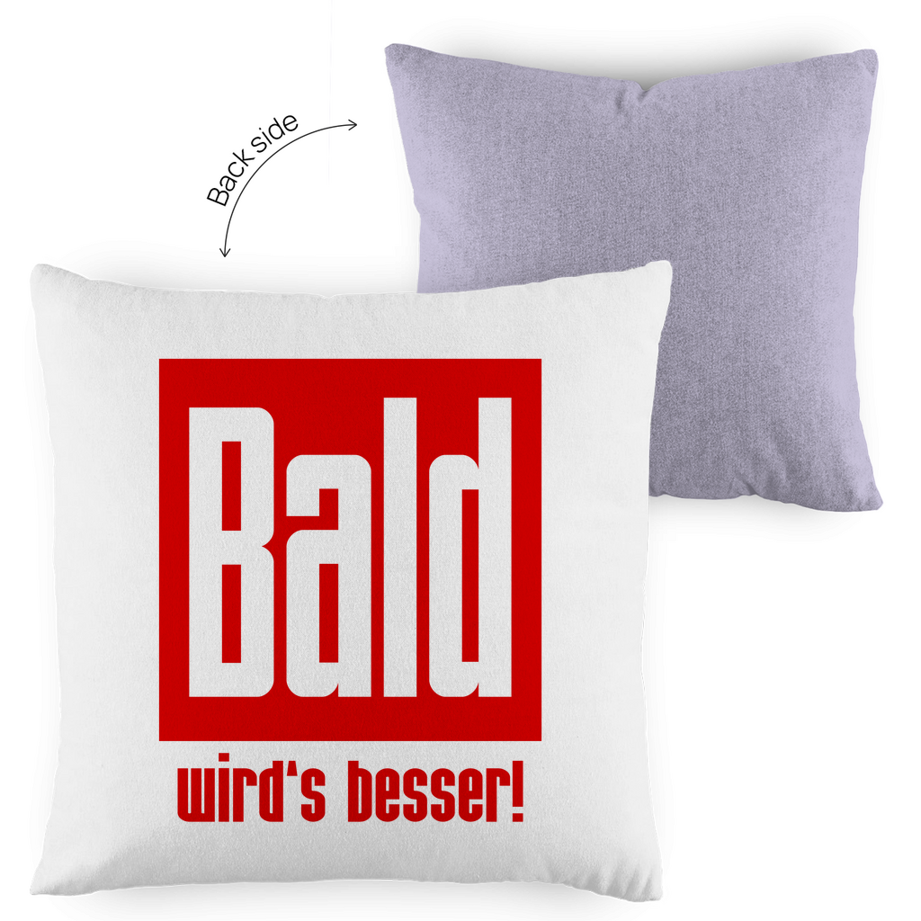 Kopfkissen zweifarbig - Bald wird's besser!