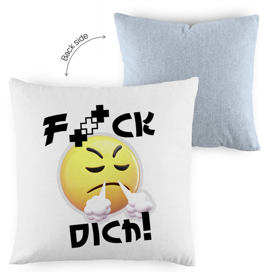 Kopfkissen zweifarbig - F*ck dich