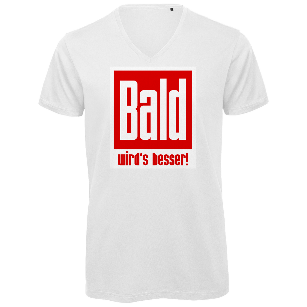Unisex Premium V-Neck T-Shirt - Bald wird's besser!