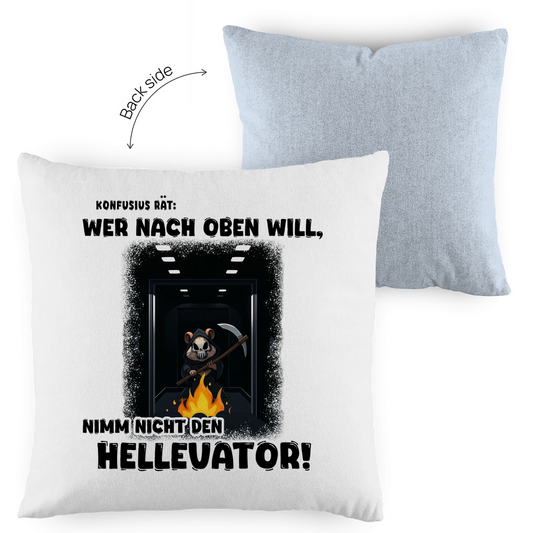 Kopfkissen zweifarbig - Nimm nicht den Hellevator