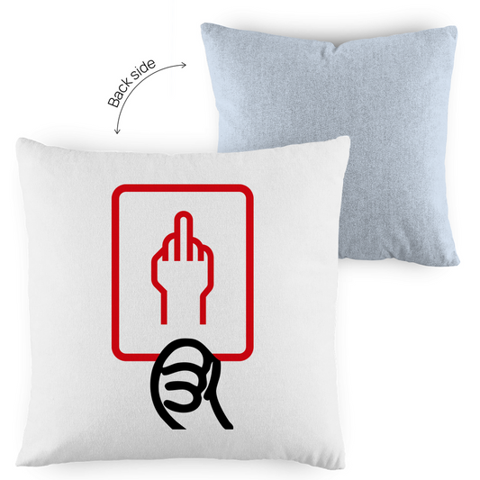 Kopfkissen zweifarbig - Rote Karte